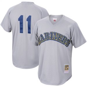 Edgar Martinez Seattle Mariners Charcoal Cooperstown Collection Mesh Batting Practice Jersey