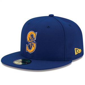 New Era Seattle Mariners Royal Alternate 2 Authentic On Field 59FIFTY Fitted Hat