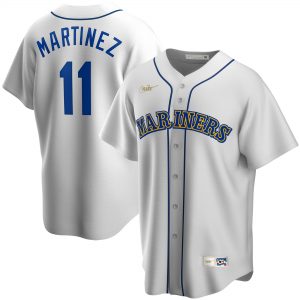 Nike Edgar Martinez Seattle Mariners White Home Cooperstown Collection Replica Player Jersey