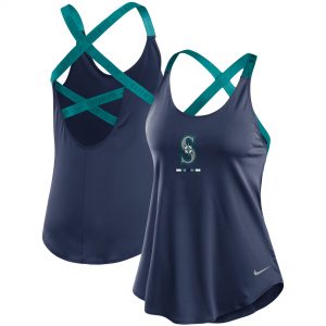 Seattle Mariners Nike Women's Legacy Elastika Performance Tank Top