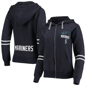 Seattle Mariners Soft as a Grape Women’s Full-Zip Hoodie Jacket