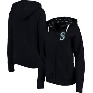 Seattle Mariners Soft as a Grape Women’s Line Drive Full-Zip Hoodie