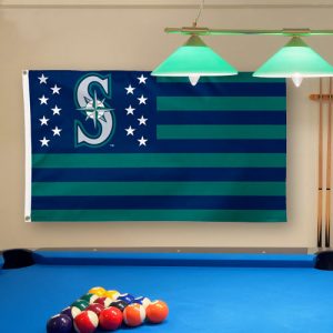 WinCraft Seattle Mariners Deluxe Stars & Stripes 3′ x 5′ Flag